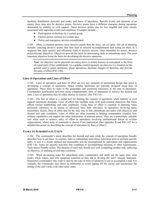 FM 5-0, The Operations Process - Federation of American Scientists