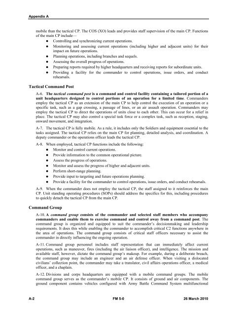 FM 5-0, The Operations Process - Federation of American Scientists