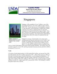 Singapore Brief - Foreign Agricultural Service