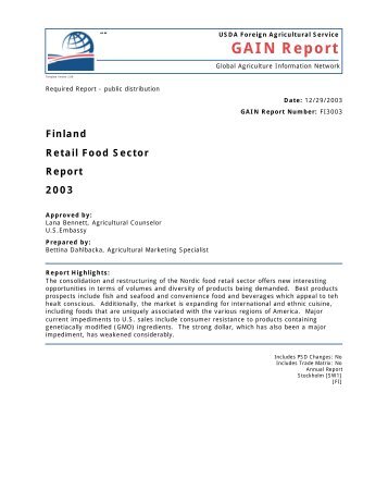 View the Acrobat version - Foreign Agricultural Service