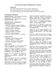 Curriculum Vitae of Salvatore D. Lepore - Florida Atlantic University