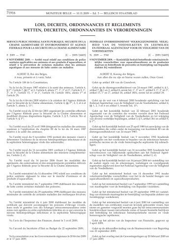 Staatsblad Moniteur - Favv