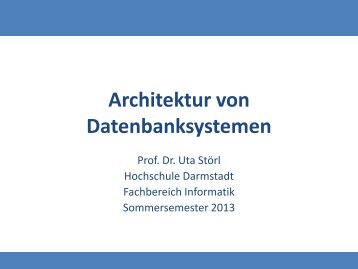 Einführung und Übersicht - Fachbereich Informatik - Hochschule ...