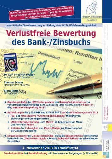 Verlustfreie Bewertung des Bank-/Zinsbuchs - Finanz Colloquium ...