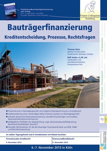 Bauträgerfinanzierung - Finanz Colloquium Heidelberg