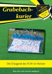 Grubebachkurier Nr. 210 - FC Westerloh-Lippling