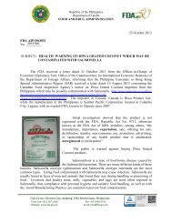 FDA Advisory No. 2013-045 Grated Coconut.pdf - Food and Drug ...