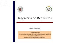 Ingeniería - Facultad de Informática - Universidad Complutense de ...