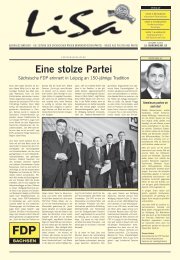 LiSa 3. Ausgabe 2013 - FDP Sachsen