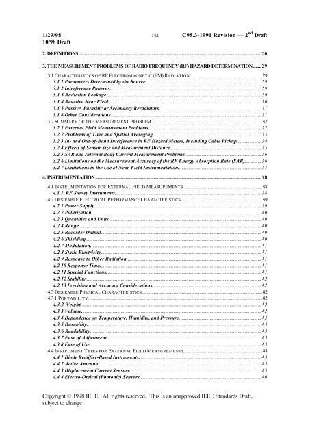 DRAFT Recommended Practice for Measurements and ...