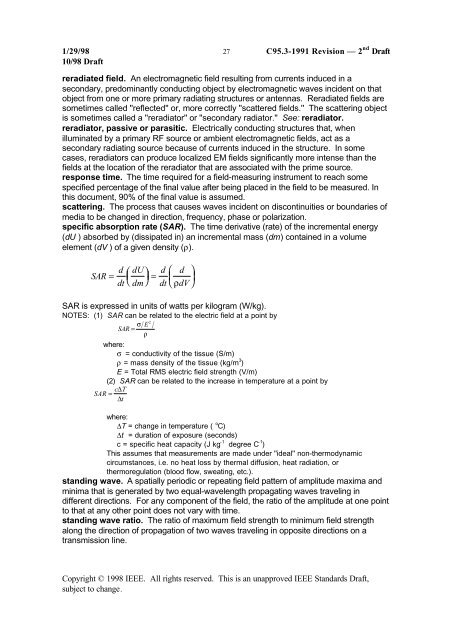 DRAFT Recommended Practice for Measurements and ...