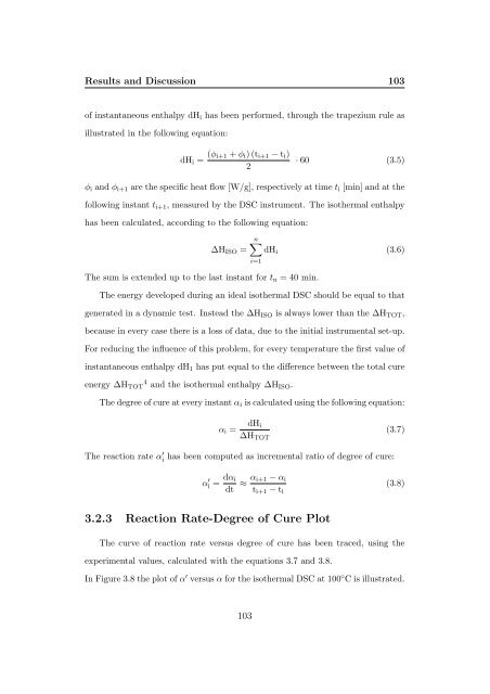 Kinetic Analysis and Characterization of Epoxy Resins ... - FedOA