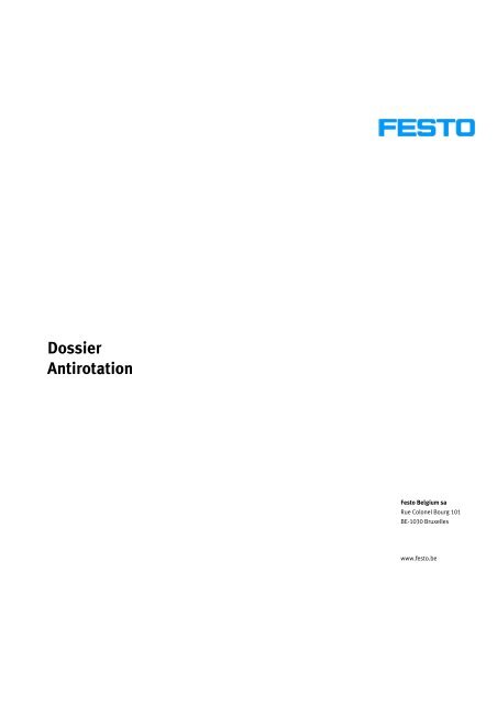 Dossier Antirotation - Festo Didactic