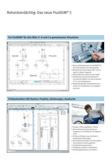 Flyer FluidSIM 5.0 - Festo Didactic