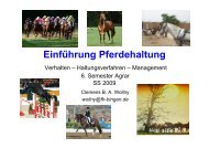 Pferdehaltung Agrar 6 Sem - FH Bingen