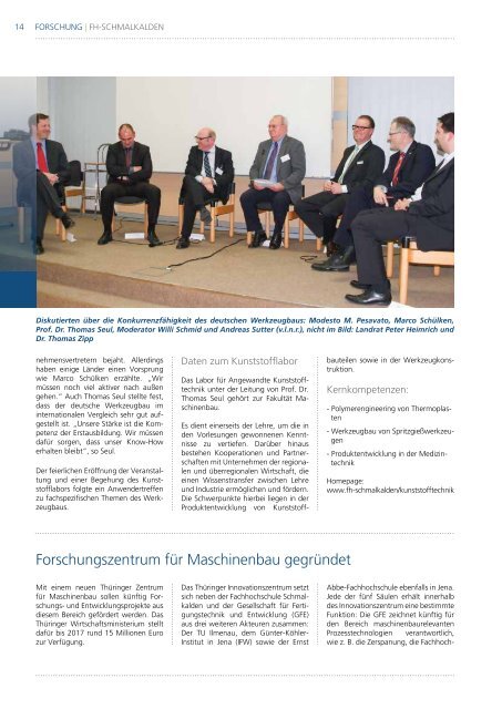 Aktuelle Ausgabe: 1/2013 - Fachhochschule Schmalkalden