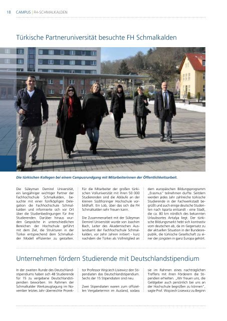 Aktuelle Ausgabe: 1/2013 - Fachhochschule Schmalkalden