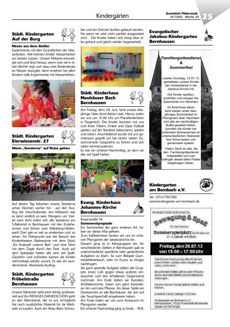 Amtsblatt KW 29.pdf - Stadt Filderstadt