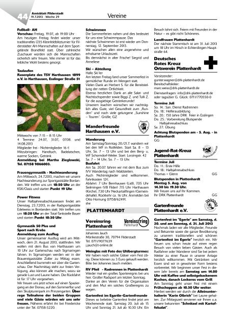 Amtsblatt KW 29.pdf - Stadt Filderstadt