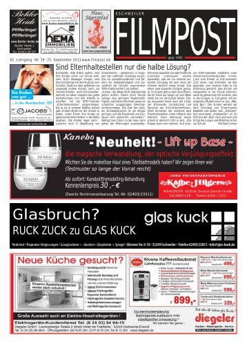 Ausgabe 39 vom 25. September 2013 - auf filmpost.de