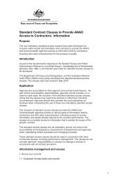 Standard Contract Clauses to Provide ANAO Access to Contractors ...