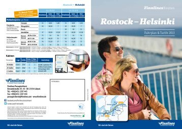 Fahrplan und Preise_Rostock-Helsinki - Finnlines