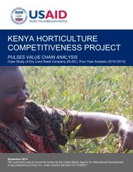 KENYA HORTICULTURE COMPETITIVENESS PROJECT - Fintrac Inc.