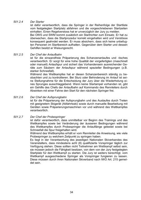 Vorgeschlagene Reihenfolge - FIS