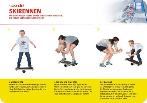 Aktionskarten Bewegung Swiss Ski - Fit-4-Future