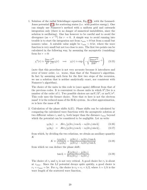 Numerical Methods in Quantum Mechanics - Dipartimento di Fisica