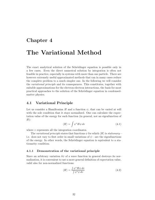 Numerical Methods in Quantum Mechanics - Dipartimento di Fisica