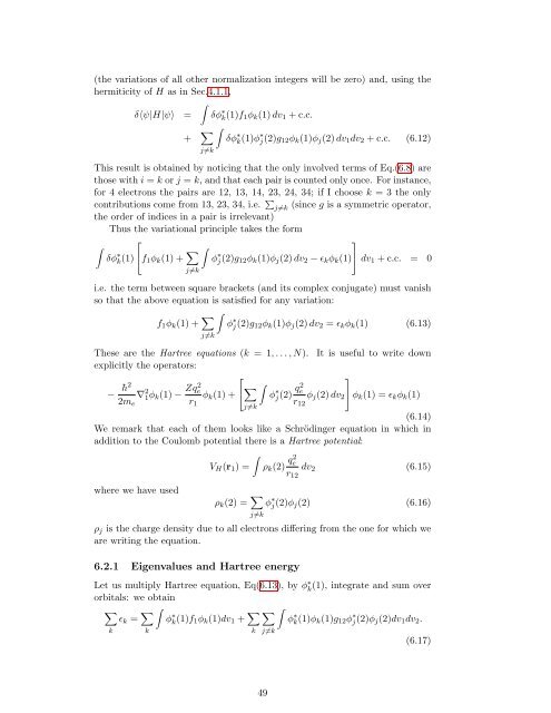 Numerical Methods in Quantum Mechanics - Dipartimento di Fisica