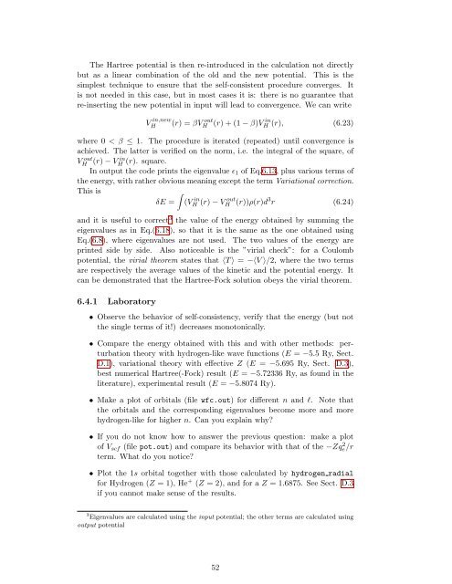 Numerical Methods in Quantum Mechanics - Dipartimento di Fisica