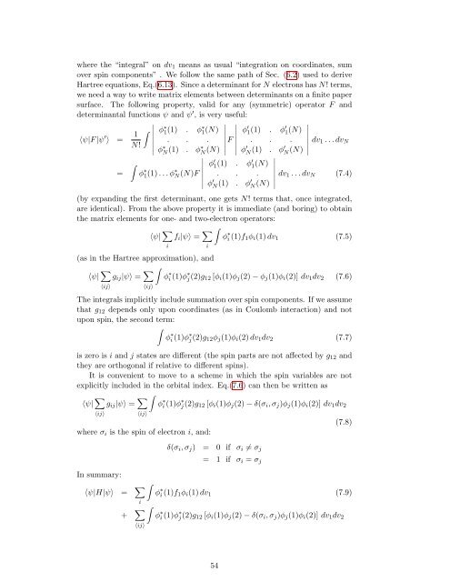 Numerical Methods in Quantum Mechanics - Dipartimento di Fisica