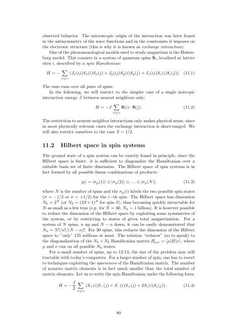 Numerical Methods in Quantum Mechanics - Dipartimento di Fisica