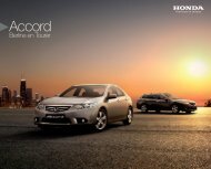 Accord (Berline / Tourer) (PDF, 4.8 MB) - Honda
