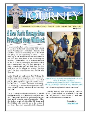 St. Andrews Retirement Community Newsletter