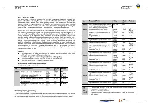 Land Management Plan 2004 - 2050 Flinders University South ...