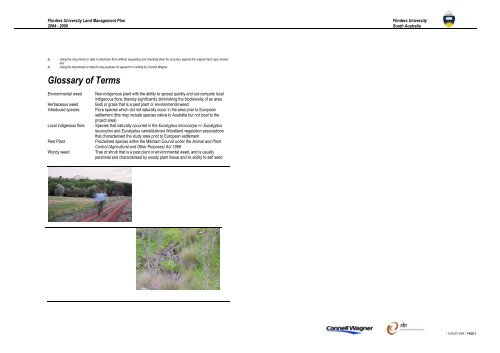 Land Management Plan 2004 - 2050 Flinders University South ...