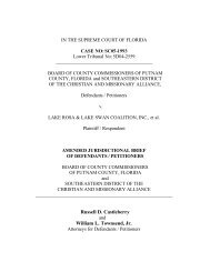 Russell D. Castleberry William L. Townsend, Jr. - Florida Supreme ...