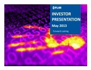 INVESTOR PRESENTATION - FLIR Systems