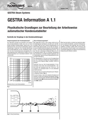 GESTRA Information A 1.1