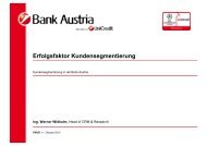 Kundensegmentierung Bank Austria