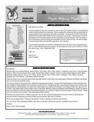 Eagles Newsletter January 2010 - Fraternal Order of Eagles