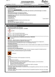 Sicherheitsdatenblatt - Forbo Siegling