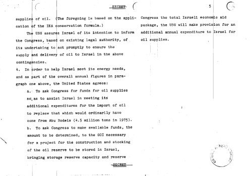 Sinai Disengagement Agreement - Vol. I - Gerald R. Ford ...