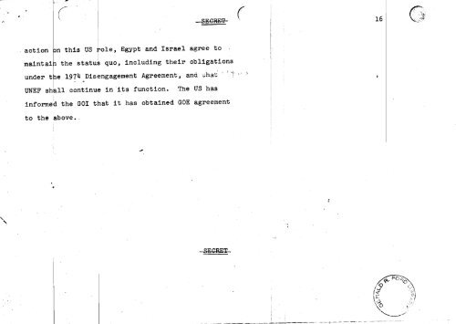 Sinai Disengagement Agreement - Vol. I - Gerald R. Ford ...