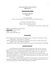 Syllabus - Fordham University