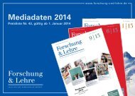 Download Mediadaten 2014 - Forschung & Lehre