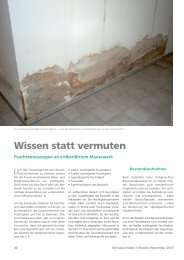 Wissen statt vermuten